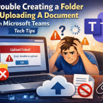 trouble creating folder in microsoft teams
