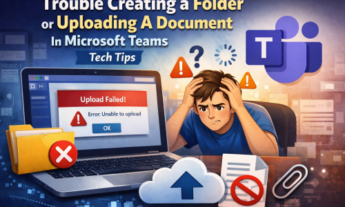 trouble creating folder in microsoft teams