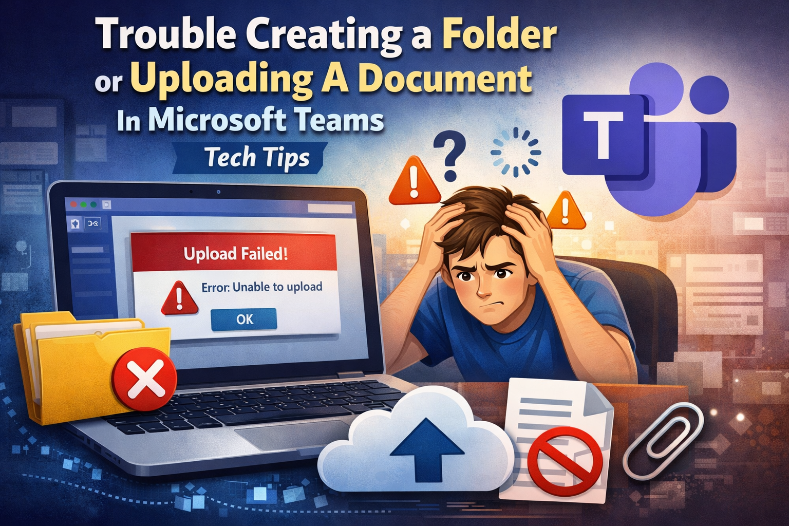 trouble creating folder in microsoft teams