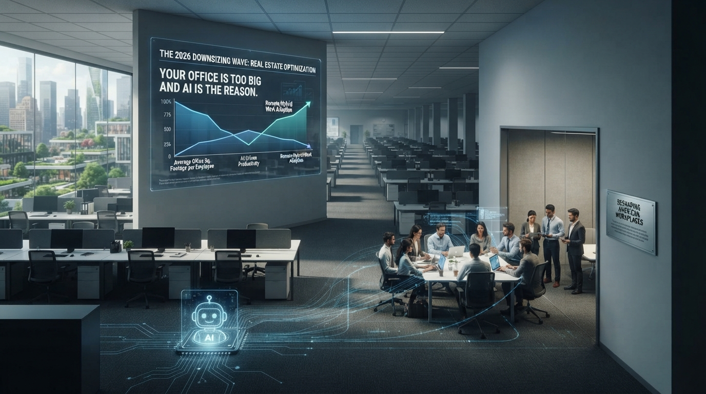 Your Office Is Too Big and AI Is the Reason — The 2026 Downsizing Wave Reshaping American Workplaces